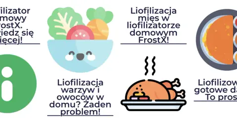 Dowiedz się, jak samemu zrobić żywność liofilizowaną w domowym liofilizatorze FrostX. Liofilizacja warzyw, owoców i mięsa jest prosta!