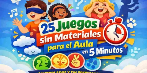 Niños jugando, 25 juegos sin materiales para el aula en 5 minutos. ¡Diversión garantizada!
