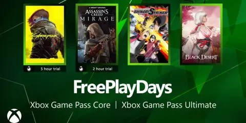 Cyberpunk, Assassin's Creed Mirage, Naruto to Boruto: Shinobi Striker i Black Desert dostępne w ramach Xbox Free Play Days.