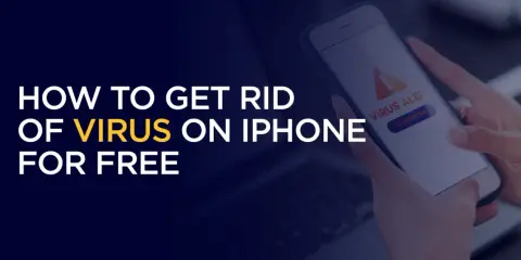 Hur du kan rensa virus från din iPhone gratis. En varning om virus visas på skärmen.