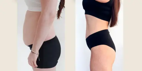 Przed i po: widoczna metamorfoza sylwetki, która pokazuje, jak schudnąć 5 kg.