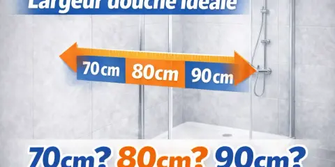 Largeur douche idéale : 70cm, 80cm, 90cm ? Découvrez la dimension parfaite pour votre douche italienne.