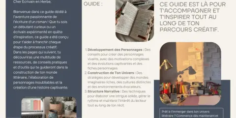 Guide pour préparer son manuscrit : conseils pour créer des personnages, construire des univers et structurer son récit. Un sommaire roman pour ton voyage littéraire.