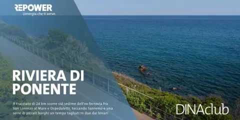 La pista ciclabile Liguria ex ferrovia, un percorso panoramico sul mare.