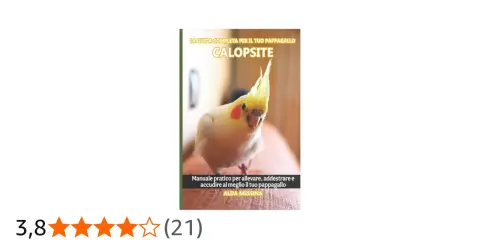 Un pappagallo calopsite con cresta gialla spicca sulla copertina di un manuale.