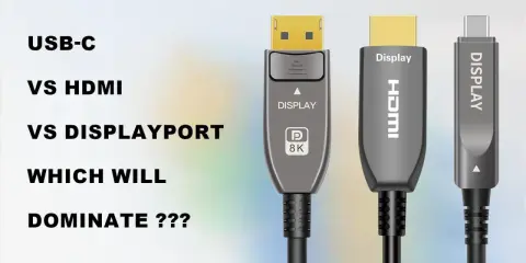 Comparaison des câbles USB-C, HDMI et DisplayPort pour la prise vidéo PC. Lequel s'imposera ?