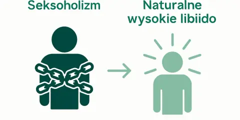 Seksoholizm to kajdany, naturalne wysokie libido to wolność. Kto to nimfoman? Osoba zniewolona przez popęd.