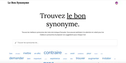 Le Bon Synonyme, un site pour trouver le synonyme parfait. Explorez les mots et enrichissez votre vocabulaire, un synonyme vie à la fois.