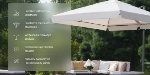 Naprawa parasola ogrodowego: Sklej poszycie i stelaż jak ekspert