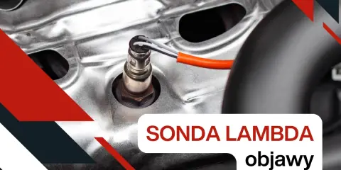 Sonda lambda w samochodzie, jej objawy awarii to m.in. nierówna praca silnika, zwiększone spalanie.