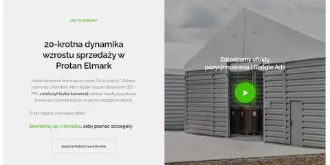 Dowód słuszności w reklamie: Protan Elmark zwiększył sprzedaż 20-krotnie dzięki SEO i Google Ads. Zobacz, jak osiągnąć sukces.