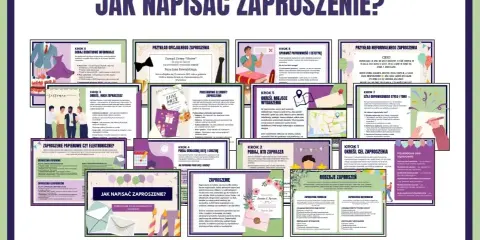 Jak pisać zaproszenie? Poradnik krok po kroku, od celu po styl. 15 kart PDF do druku.
