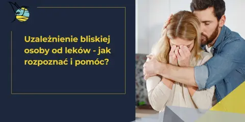 Mężczyzna pociesza płaczącą kobietę. Obraz ilustruje uzależnienie psychiczne przykłady, jak rozpoznać i pomóc bliskiej osobie.