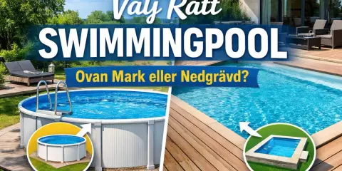 Välj rätt swimmingpool: en ovan mark eller en nedgrävd, djup pool.