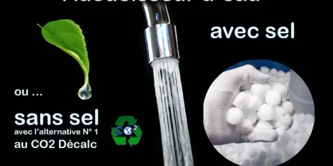 Adoucisseur d'eau avec sel ou sans sel, avec une alternative CO2. L'eau adouci pour votre confort.