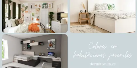 Inspiración para adolescentes pintar habitación juvenil: camas, escritorios y decoración moderna.