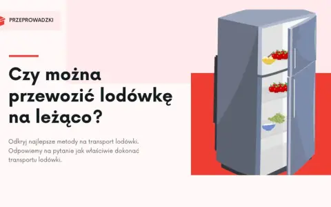 Jak przewieźć lodówkę? Pionowo czy na leżąco? Poradnik eksperta.