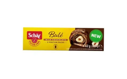 Caja de bombones Schär Bulé, chocolate con leche y avellana. ¡Novedad! Estos bombones no tienen gluten, ideales para celíacos.