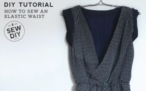 Jak wszyć gumkę do sukienki? Tutorial DIY z instrukcją, jak nadać sukience dopasowany fason.