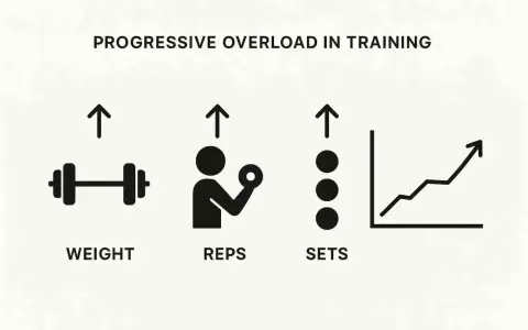 Progressive Overload: Steigerung von Gewicht, Wiederholungen und Sätzen ist entscheidend, wie oft sollte man trainieren um Muskeln aufzubauen.