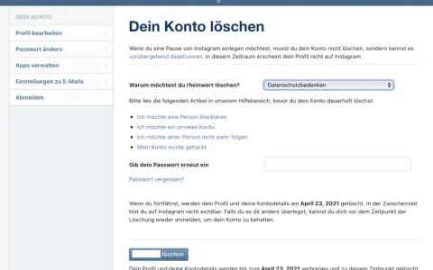 Instagram-Konto deaktivieren: Pause statt Löschen? Die Anleitung