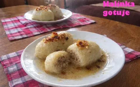 Pyszne kartacze, jak u babci, z mięsnym farszem i skwarkami. Halinka gotuje!