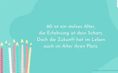 Die besten Zitate zum 60. Geburtstag: Perfekte Worte finden