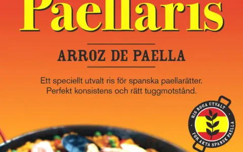 Arroz de Paella: speciellt utvalt ris för äkta spansk paella. Perfekt konsistens och tuggmotstånd.