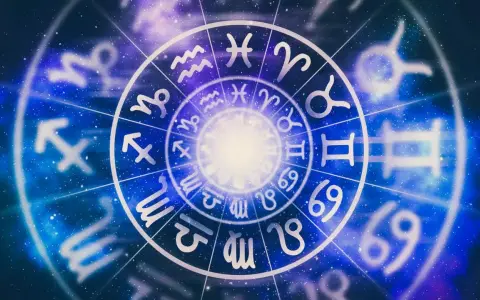Koło zodiaku z symbolami astrologicznymi, w tym znakiem dla 14 września.