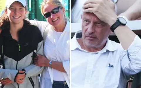 Dorota Świątek z córką, uśmiechnięte, obok mężczyzna zmartwiony.