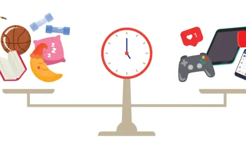 Balance entre activités enrichissantes (livre, sport, musique, sommeil) et le temps passé sur les réseaux sociaux chez les jeunes.