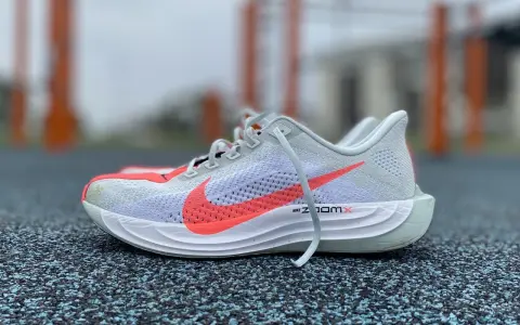 Scarpa da running Nike ZoomX, un esempio di classificazione scarpe running per prestazioni elevate. Tomaia in mesh traspirante, suola ammortizzata.