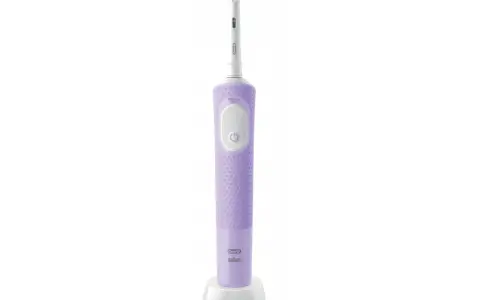 Fioletowa szczoteczka elektryczna Oral-B Pro Vitality z ładowarką. Zapewnia energię i witalność dla Twojego uśmiechu.