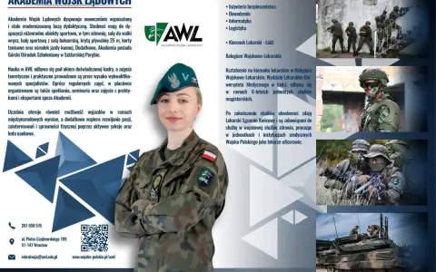 Studia wojskowe Wrocław: Akademia Wojsk Lądowych oferuje nowoczesne kierunki studiów, w tym inżynierię bezpieczeństwa, dowodzenie, informatykę, logistykę i medycynę.