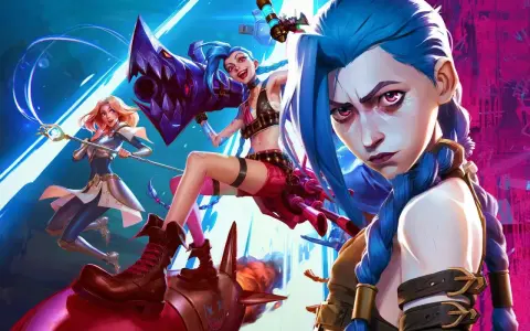 Jinx i Lux z League of Legends, gotowe do walki na PS5.