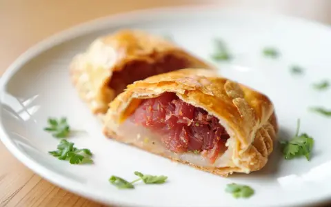 Deliciosa empanada de atún, dorada y crujiente, rellena de atún fresco y especias. Perfecta para un bocado sabroso.