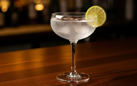 Ett svalkande glas gin och tonic med en limeklyfta, perfekt för en avkopplande kväll.