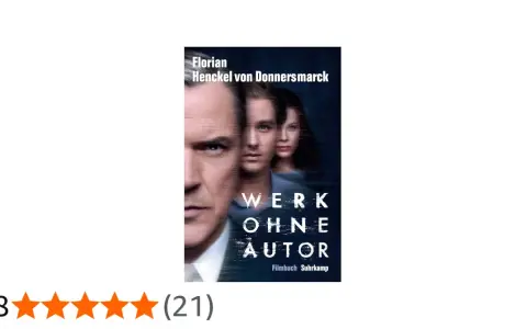 Filmplakat "Werk ohne Autor" von Florian Henckel von Donnersmarck mit drei Gesichtern und Sternenbewertung.