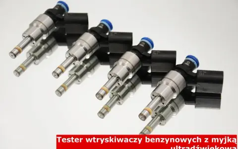 Zestaw wtryskiwaczy benzynowych Audi, gotowych do czyszczenia. Precyzyjne narzędzie do regeneracji silnika.