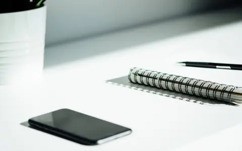 A smartphone, notebook, and pen sit on a desk, ready for a startup auditor's analysis.