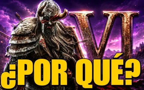 Guerrero con armadura y cuernos, flechas clavadas, ante el logo de The Elder Scrolls VI. ¿Por qué la espera?