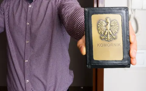 Chcesz wiedzieć, co zrobić, żeby komornik nie zabrał zwrotu podatku? Na zdjęciu widać legitymację komorniczą.
