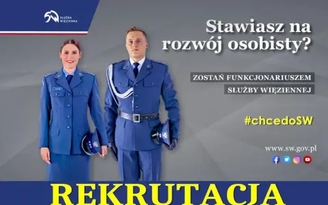Chcesz rozwijać się zawodowo? Zostań funkcjonariuszem Służby Więziennej. Dowiedz się, jak się dostać i rozpocznij karierę. #chcedoSW