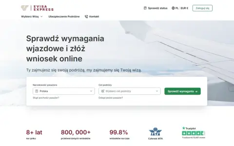Strona EVISA EXPRESS umożliwia łatwe sprawdzenie wymagań i złożenie wniosku o wizę do Egiptu online.