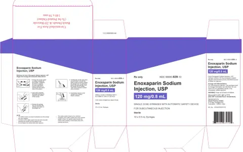 Verpackung von Enoxaparin-Natrium-Injektionen mit Anweisungen zur Selbstinjektion.