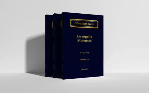Studium życia: Ewangelia Mateusza, tom pierwszy. Pierwsza księga Nowego Testamentu, rozdziały 1-24.