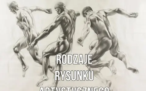 Szkice anatomiczne przedstawiające ruch, ukazujące różne rodzaje rysunku artystycznego.