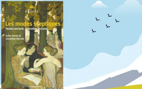 Couverture du livre "Les modes sceptiques" par Julia Annas et Jonathan Barnes. Je suis sceptique quant à la pertinence de ces lectures anciennes.