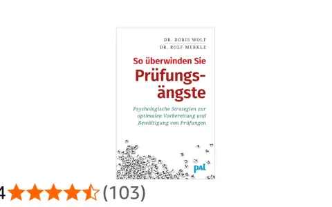 Buchcover "So überwinden Sie Prüfungsängste" mit psychologischen Strategien zur optimalen Vorbereitung und Bewältigung von Prüfungen.