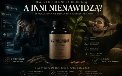 Ashwagandha co daje? Spokój umysłu, lepszy sen, więcej energii. Dla jednych ulga, dla innych zamulenie. Klucz tkwi w jakości i organizmie.